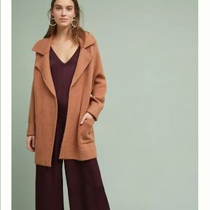Cameron Collared Sweater Coat in Rose (Moth)